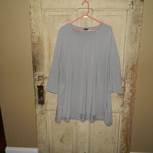 Coco + Carmen Gray Pullover Tunic Top Womens Size XXXL (CC-48)